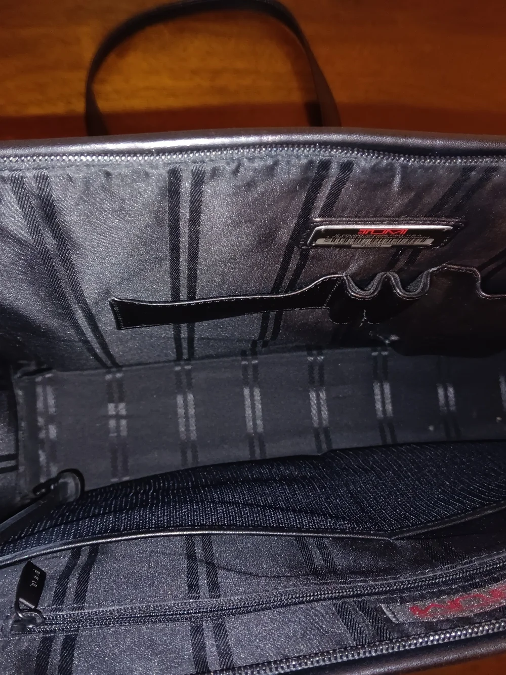 Tumi Alpha Ballistic Nylon and Leather Brief Travel Tote Bag